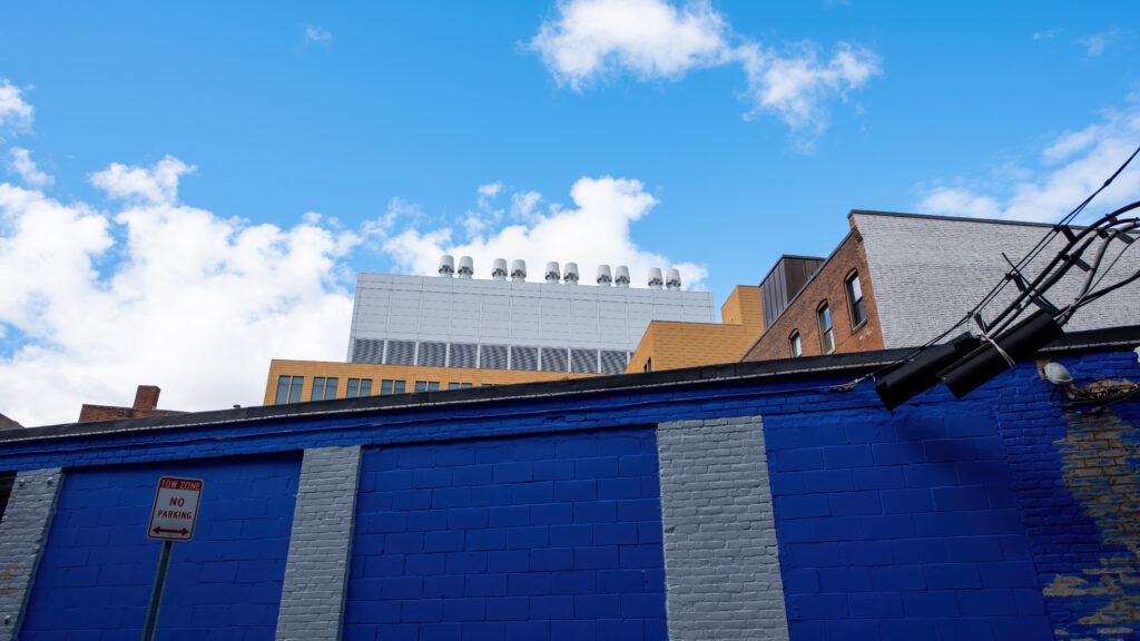industrial facilities with commercial residential buildings
